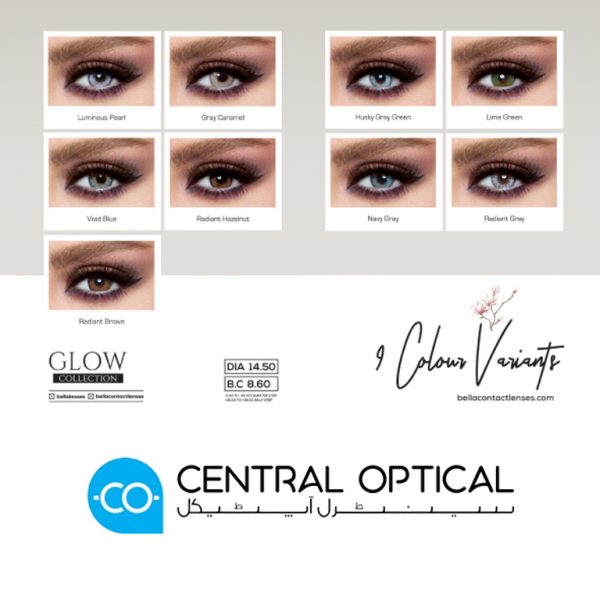 Glow collection by bella colored contact lenses