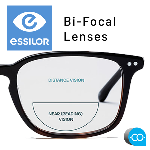 Essilor Bifocal Lenses provide clear vision at both near and far distances, seamlessly addressing presbyopia for all-day comfort and convenience available at Central Optical Pakistan